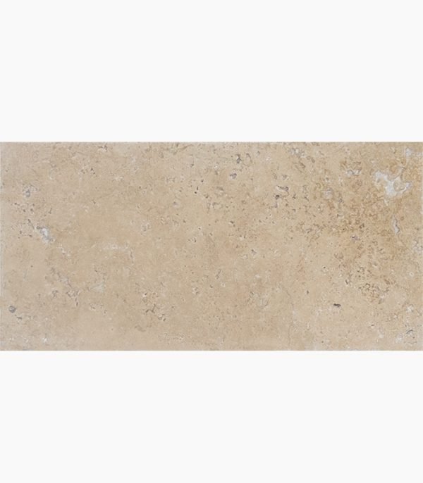 6x12 IVORY Tumbled Travertine PAVER - Stone-Mart
