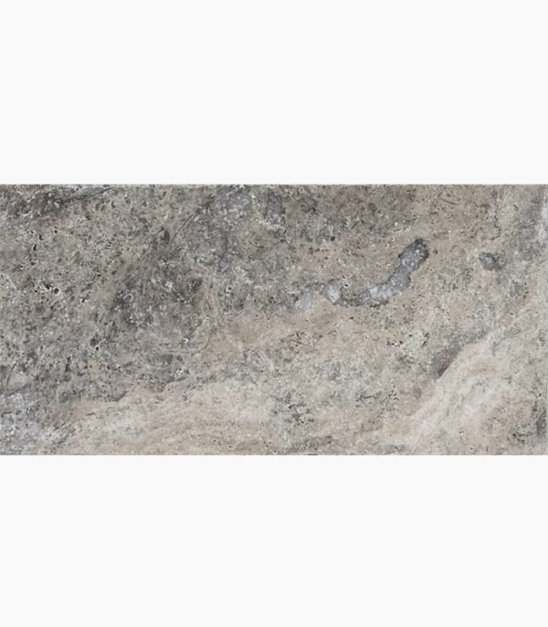 6x12 SILVER Tumbled Travertine PAVER - Stone-Mart